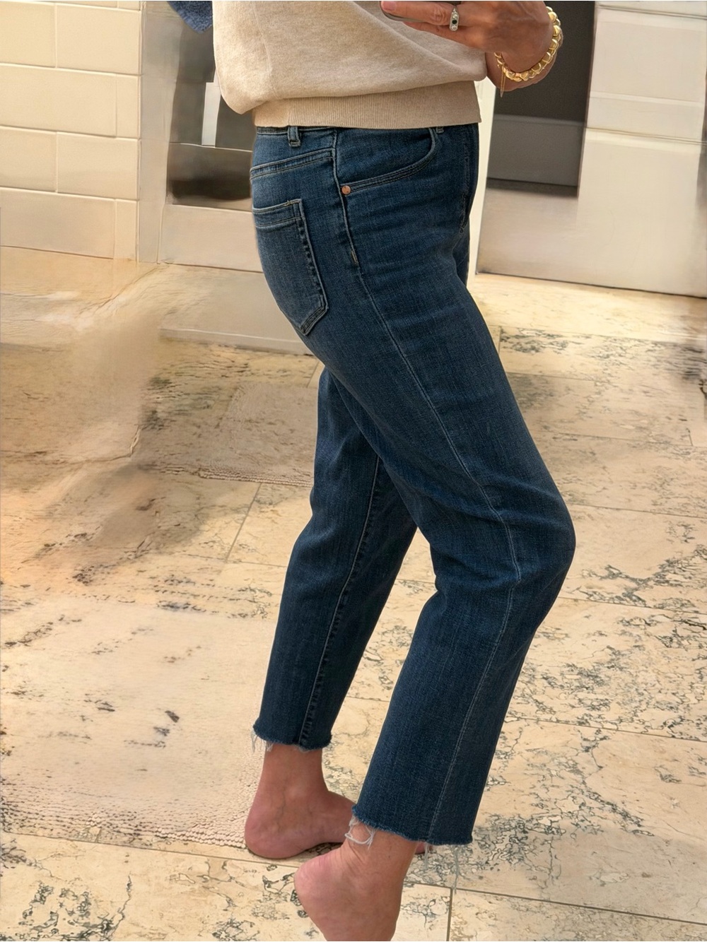 Vince Camuto women’s Dark Indigo Slim Straight Jeans